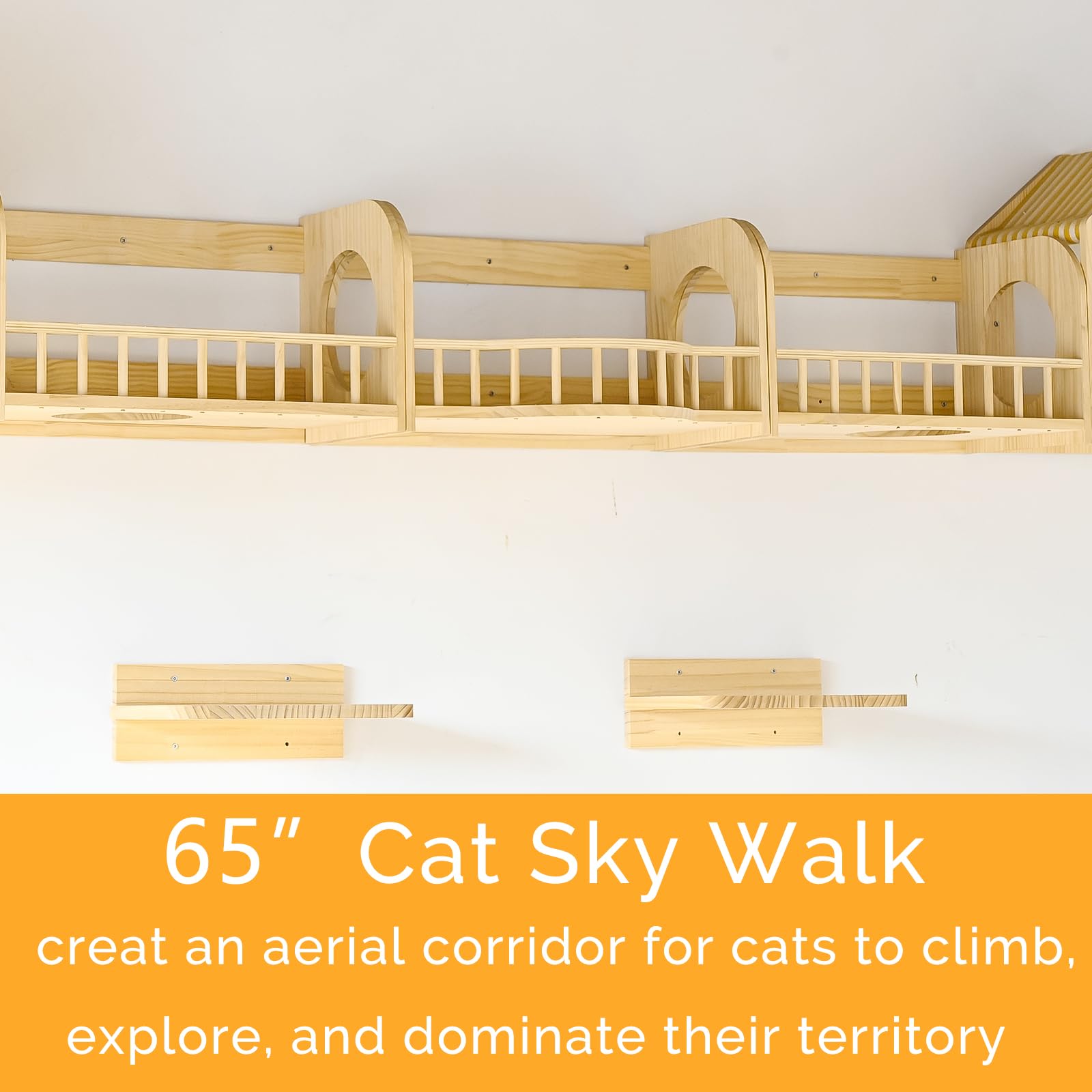 Canormpet wall shelves steps and houses for cozy retreats and easy access