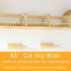 Canormpet wall shelves steps and houses for cozy retreats and easy access