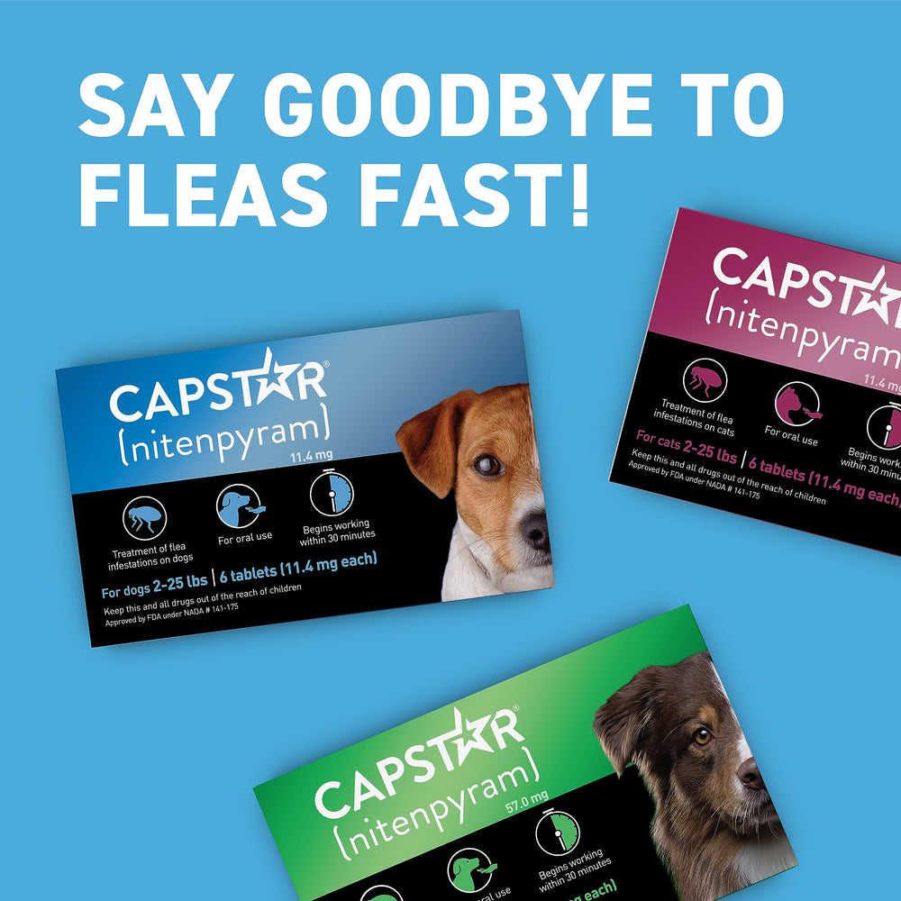 Capstar for puppies 4 weeks and older—safe, fast flea relief.