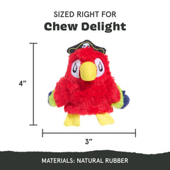 Captain Parrot treat-dispensing base delivers snack-friendly stimulation.