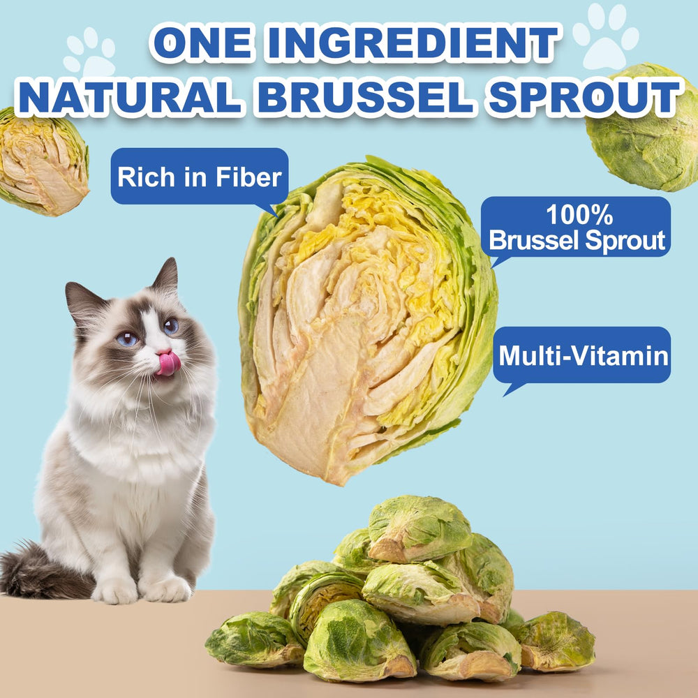 Capuca Brussels sprouts treat close-up showing crisp texture and farm-fresh flavor.