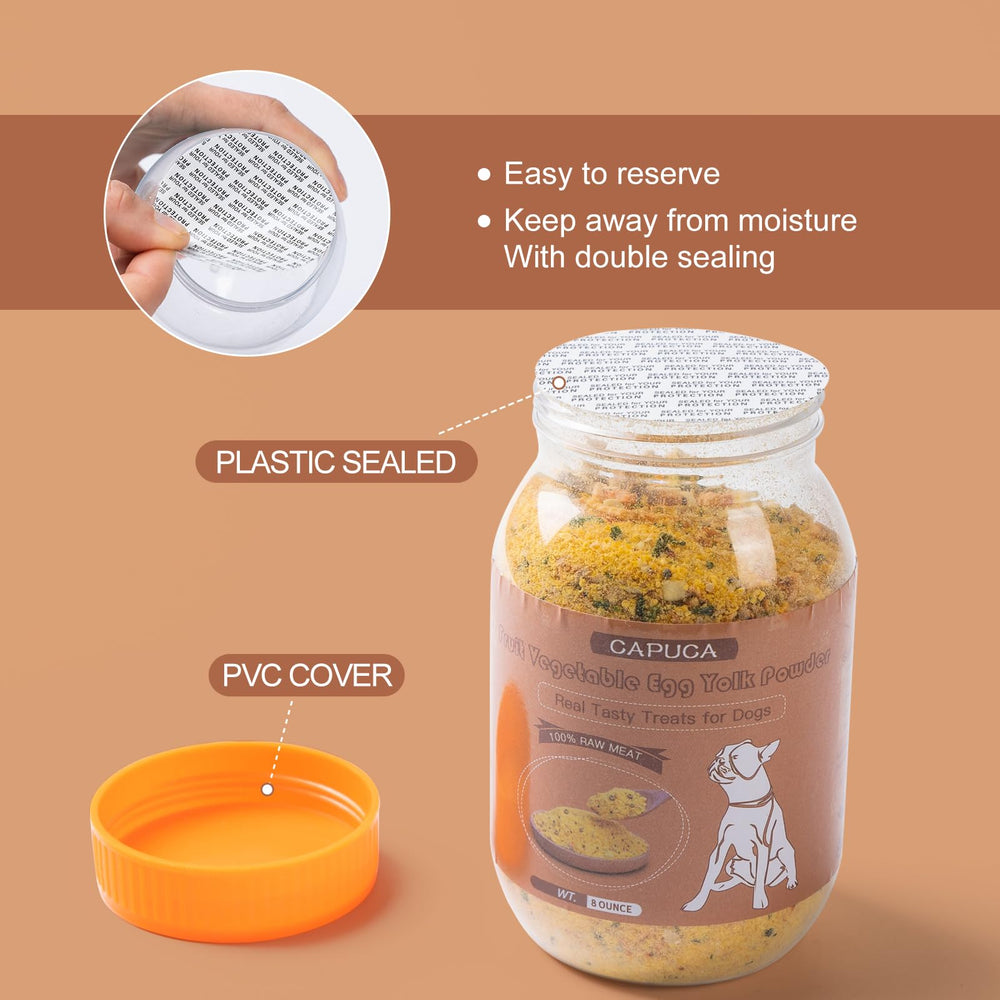 Capuca dog food bowl with topper—enhanced flavor and texture for happier meals.