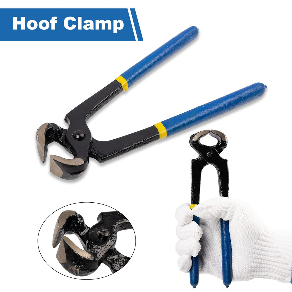 Capuca hoof clincher tool shown for reliable nail clinching during hoof care.
