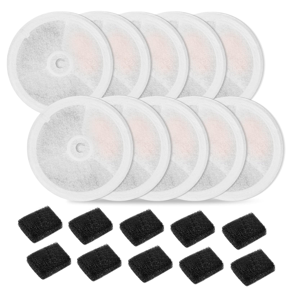 Carcent upgraded filter unit 3.0 packaging—replacement set for cleaner pet drinking water