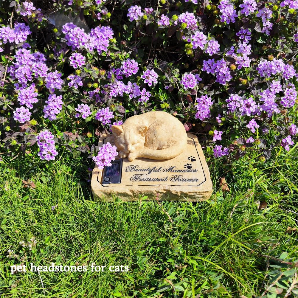 Carchistan cat memorial with paw-prints design promotes comforting remembrance.