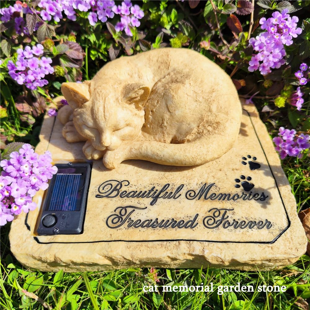 Carchistan solar-lit memorial stone provides gentle night illumination.