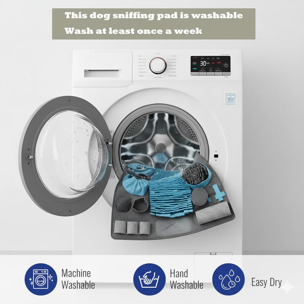 CareCooo snuffle mat blue foldable storage features for easy travel