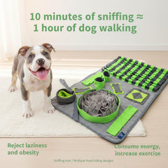 CareCooo snuffle mat dog green non-slip bottom stabilizes feeding sessions