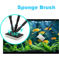 Carefree Fish 6IN1 flat sponge cleaner sweeps residues from flat panels