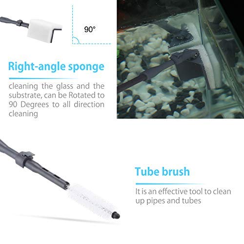 Carefree Fish 6IN1 scraper removes algae from glass surfaces efficiently