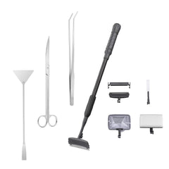 Carefree Fish 7in1 tank cleaner extended rod reaches deep corners with ease.