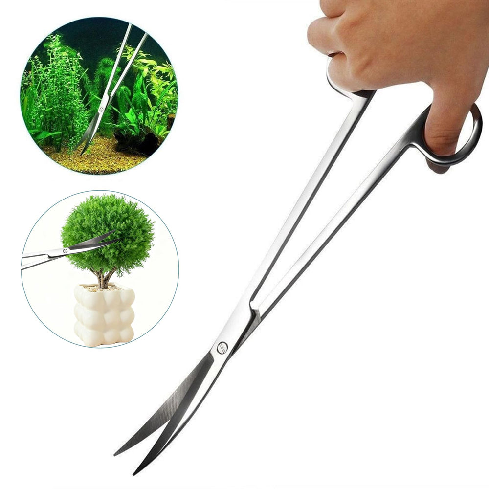 Carefree Fish 7in1 tank cleaner long forceps handles delicate plants and debris.