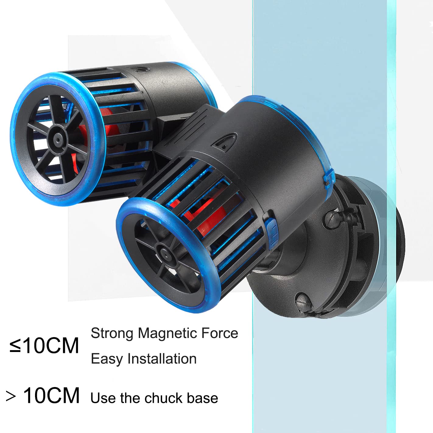 Carefree Fish ceramic impeller detail emphasizes wear-resistant, long-lasting performance.