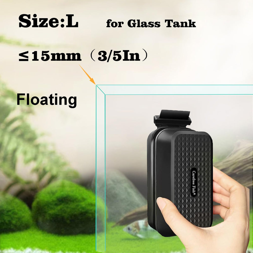 Carefree Fish ergonomic grip with paint coating reduces wrist strain during cleaning.