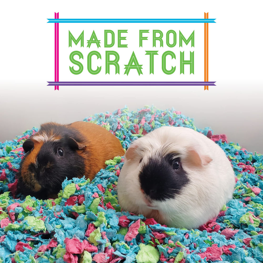 Carefresh odor-control bedding feature keeping small pet habitats smelling fresh longer.