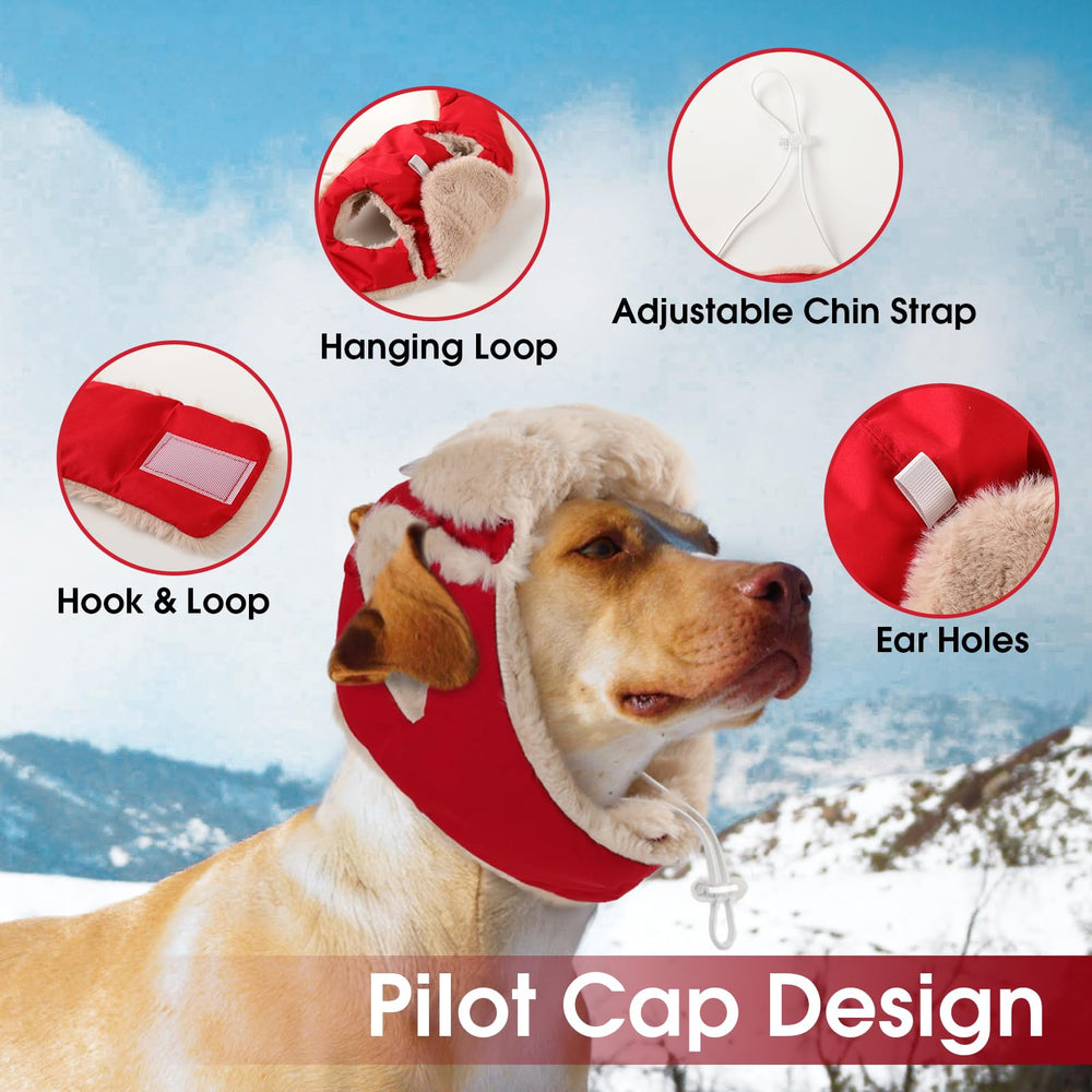 CAREUPET dog hat made from soft faux rabbit fur for cozy comfort