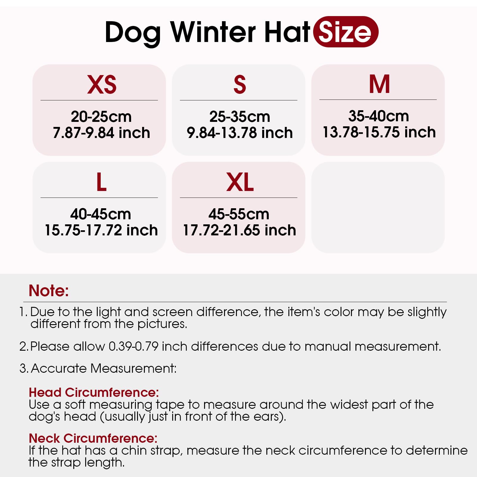 CAREUPET dog warm hat features a hanging loop for easy storage and anti-loss