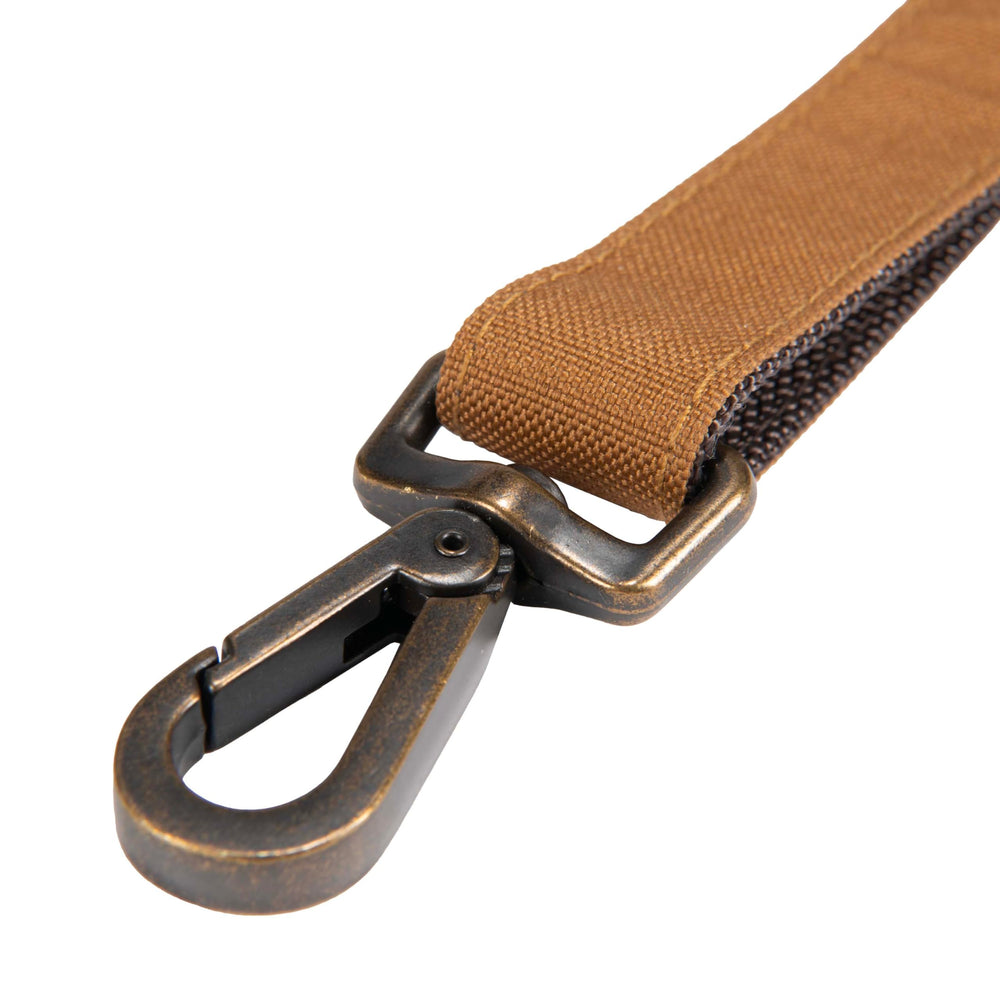 Carhartt Field Dog Leash shows adjustable D-ring for quick length changes