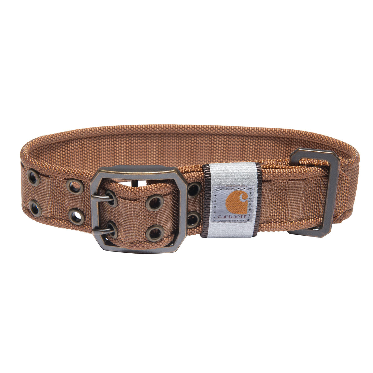 Carhartt Pet collar wide-webbing closeup shows durable material for everyday wear
