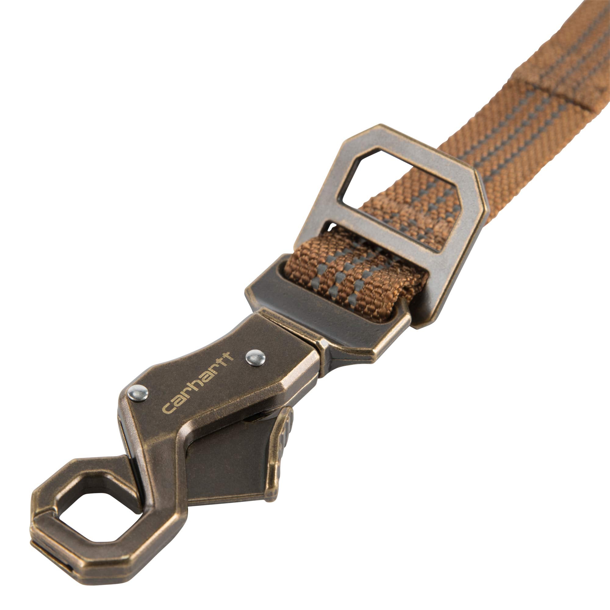 Carhartt leash featuring glove-friendly trigger claw clip for easy one-handed use