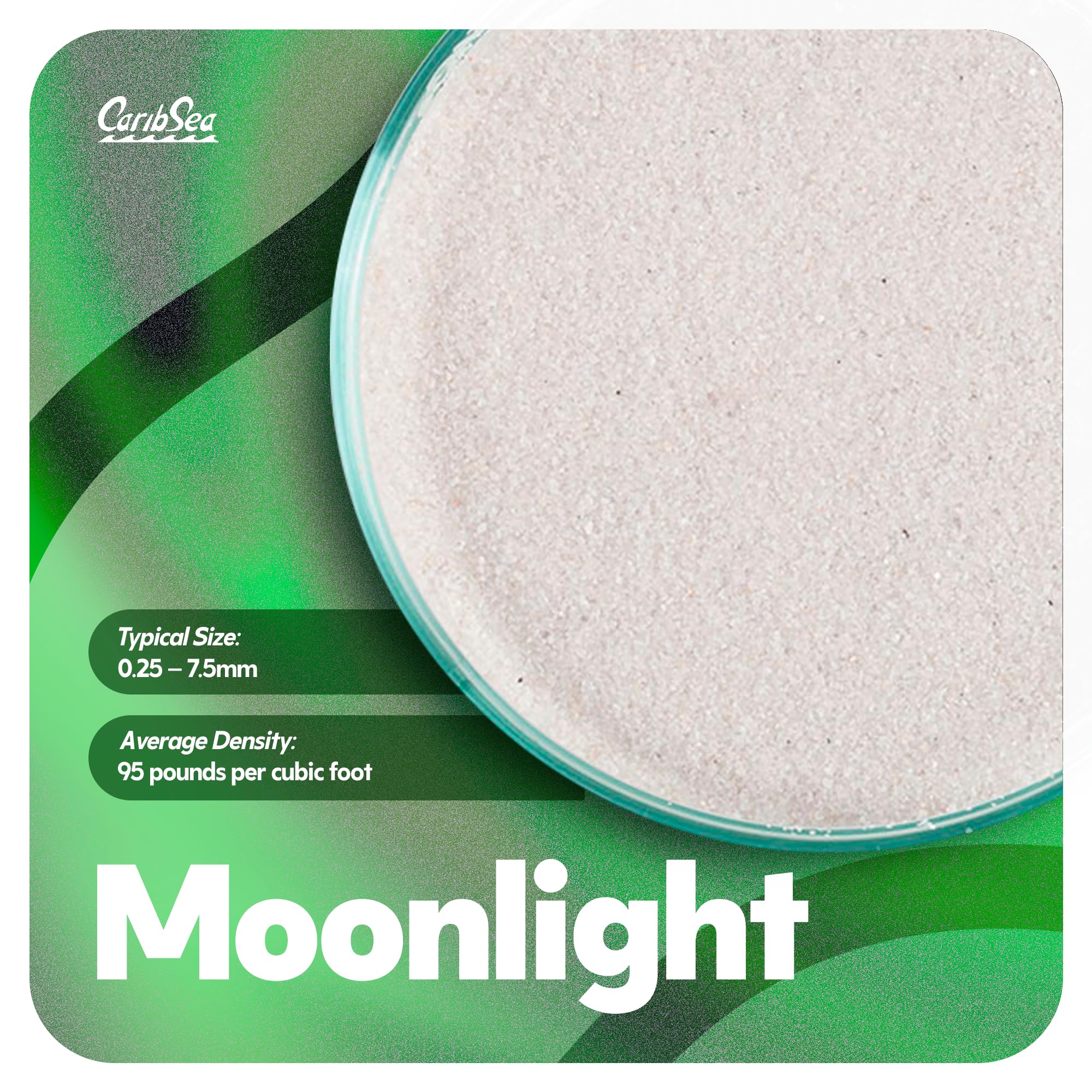 Carib Sea Super Natural Moonlight Sand discus-tank displays vibrant color and natural bed