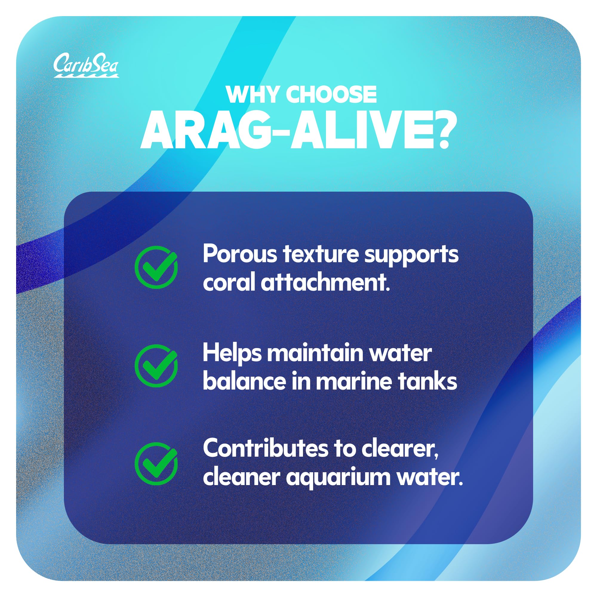 CaribSea Arag-Alive sand texture closeup reveals porous grains aiding natural filtration.