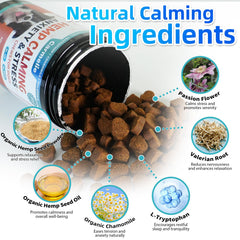 Carmelie calming chew promotes relaxed mood after daily routine