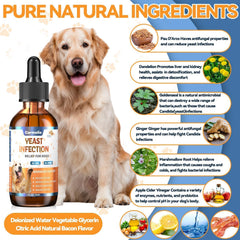 Carmelie Yeast Relief targets irritated dog skin spot