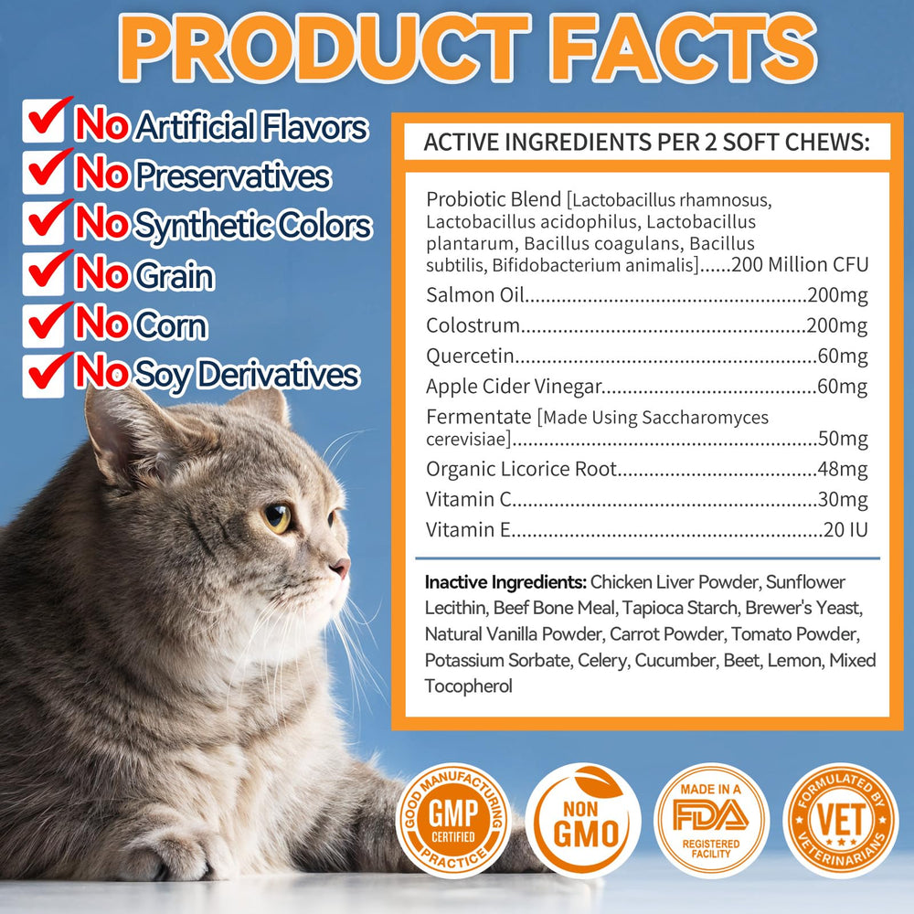 Carmelie omega-3 and probiotic chews highlight immune and skin support.