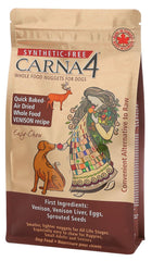 Carna4 Easy-Chew Venison bite nugget offers a soft, bite-sized meal for dental or digestion needs.