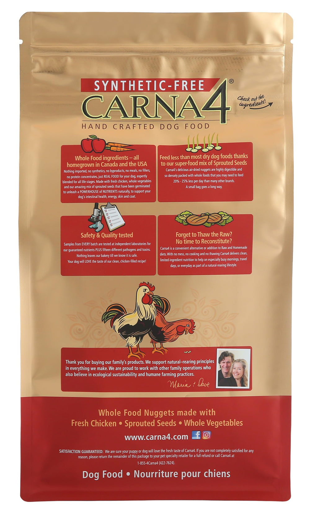 CARNA4 small-portion servings demonstrating concentrated nutrients per meal