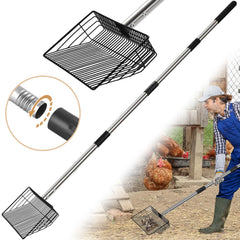 CAROD 10inch metal chicken poop scooper head for fast coop cleanup