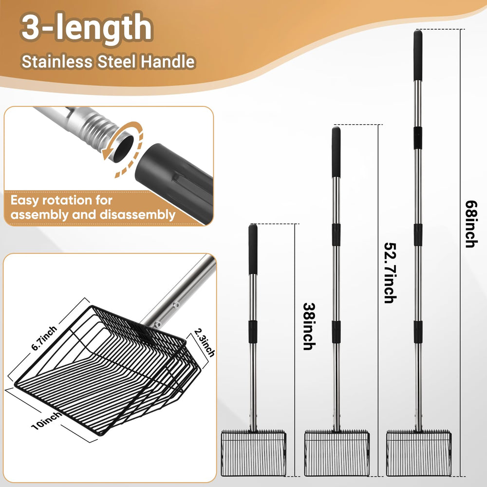 CAROD extendable length to 68 inches for back-friendly cleaning