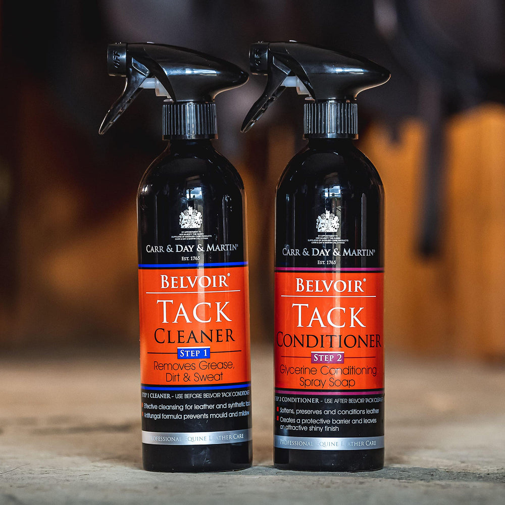 Belvoir Tack Cleaner Step 1 packaging bottle ready for regular care