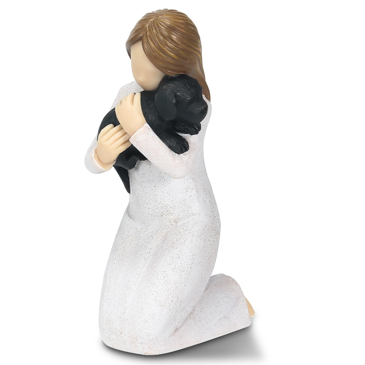 Carracci dog memorial statue—comforting keepsake for display and remembrance