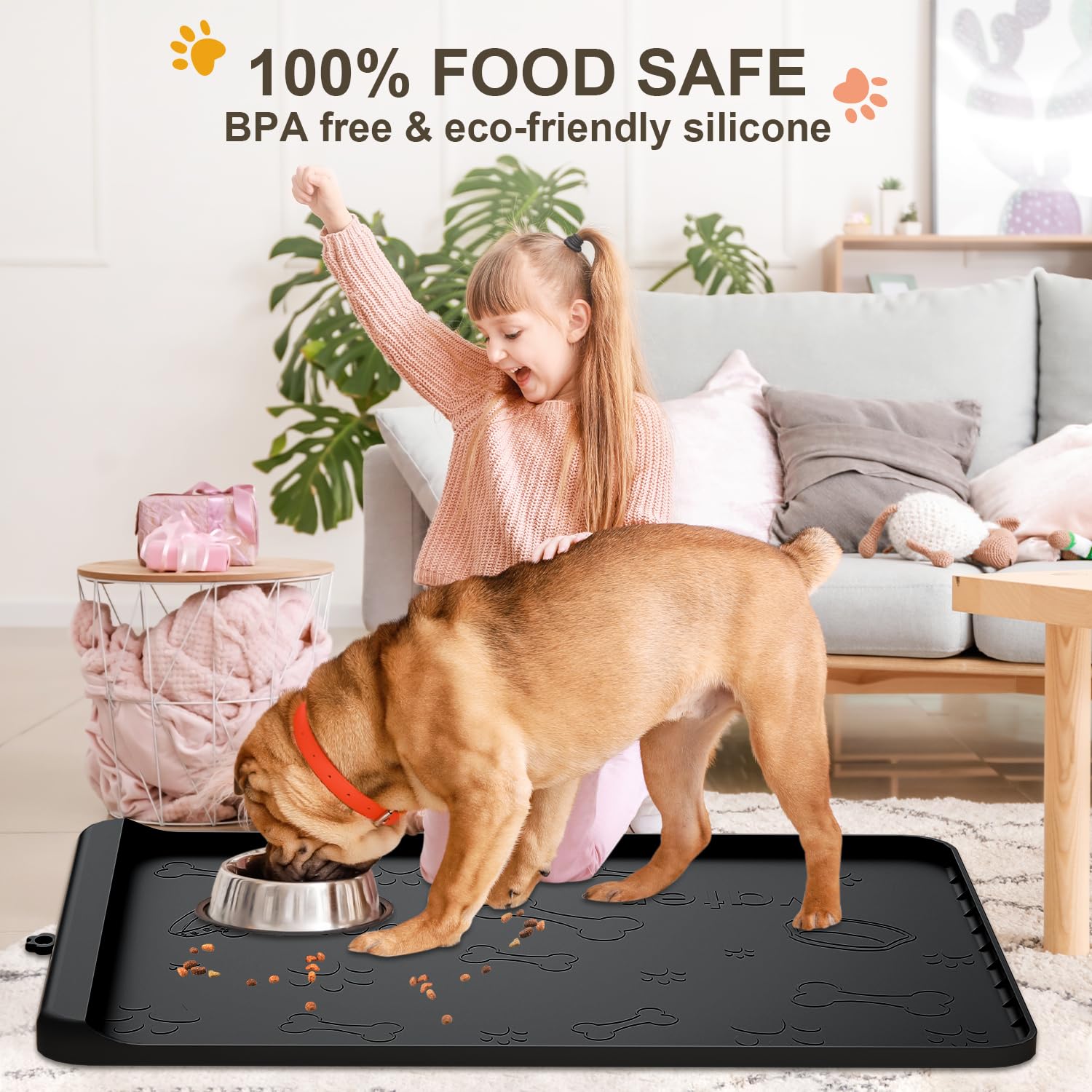 Carry360 silicone mat is durable and easy to clean