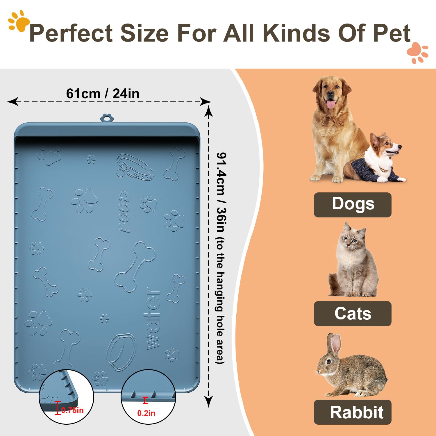 Carry360 dog-cat feeding setup fits bowls and fountains