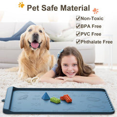 Carry360 mat with high edges prevents spills during feeding