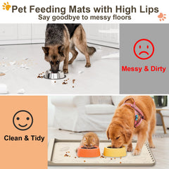 Carry360 silicone mat pocket residue collection close-up showcasing easy cleanup.