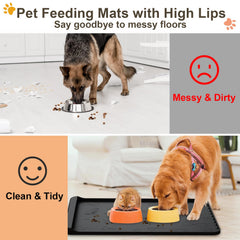 Carry360 silicone mat with pocket design for quick crumb disposal