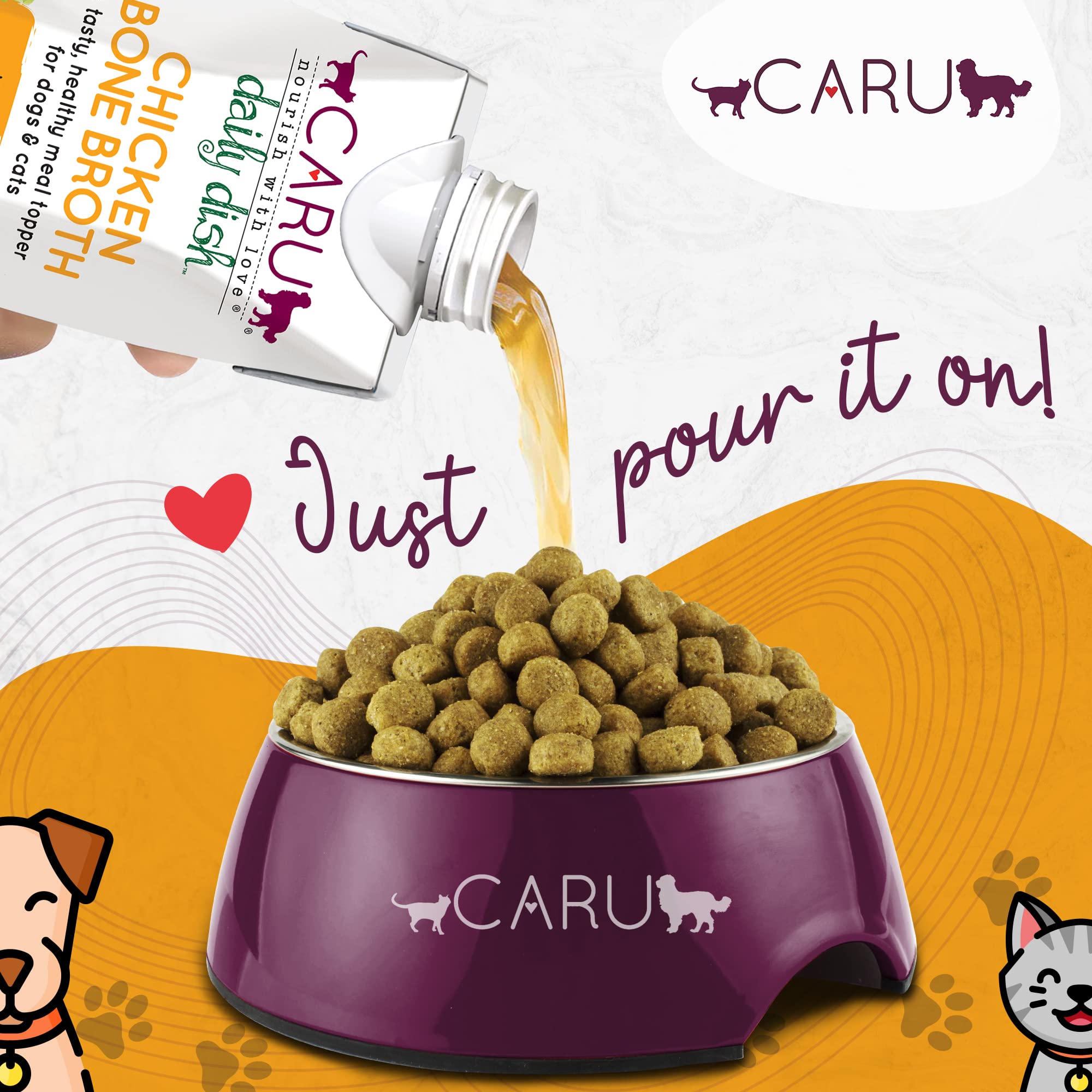 Caru Daily Dish may help hydrate water intake during meals