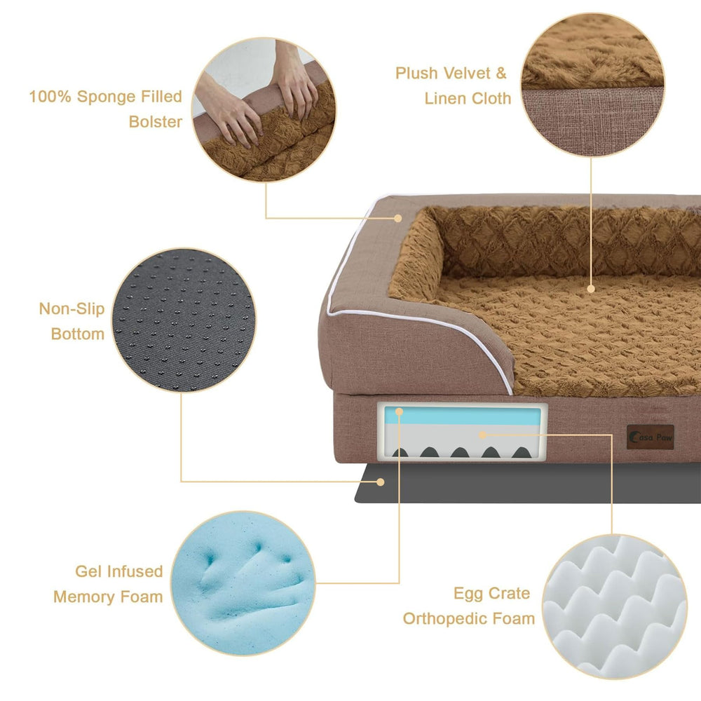 Casa Paw non-slip bottom showing secure placement on hardwood or tile.