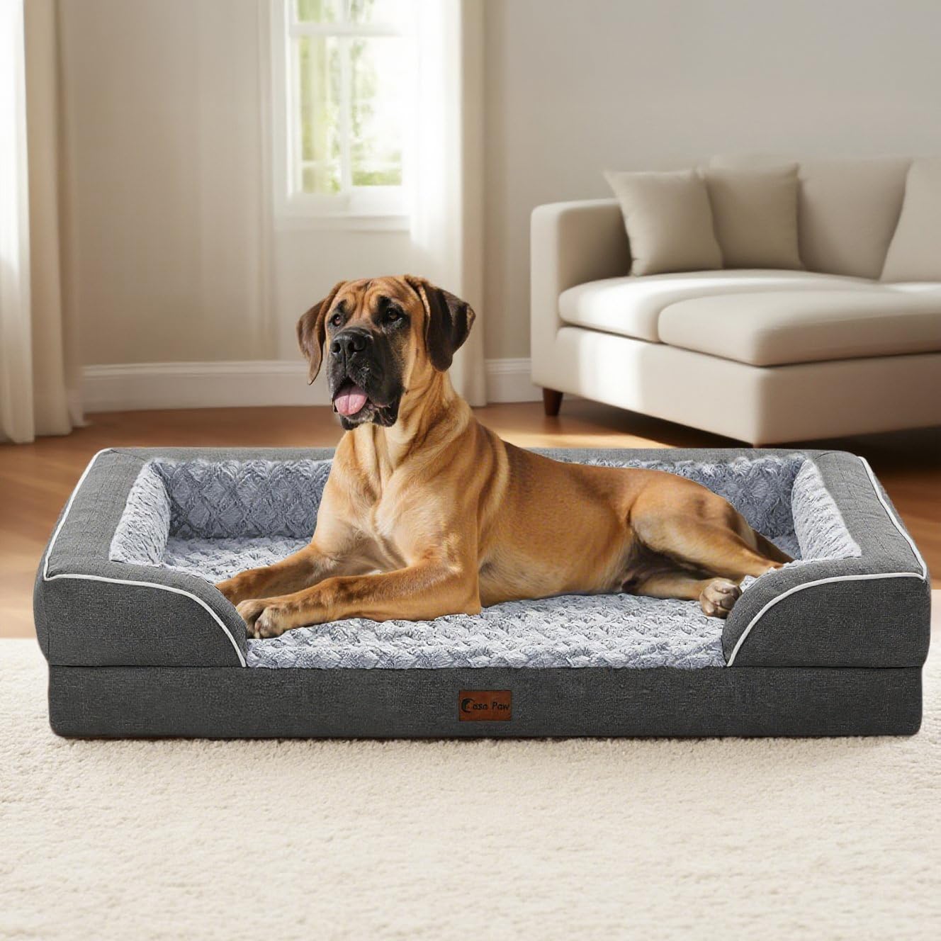 Casa Paw removable washable cover for quick, easy cleaning.