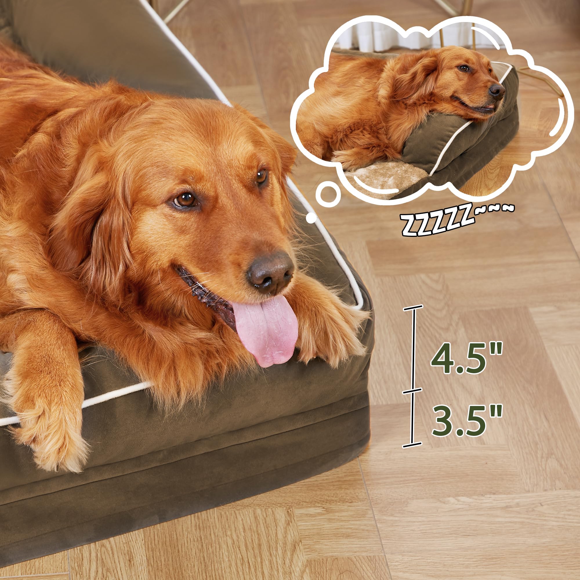 Casa Paw non-slip bottom keeps bed in place on floors