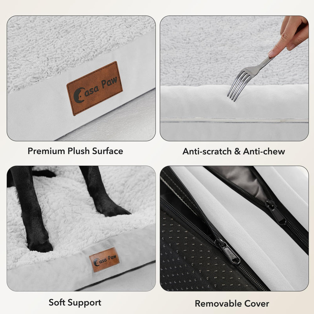 Casa Paw OEKO-TEX certified fabric and CertiPUR-US foam for safe materials.