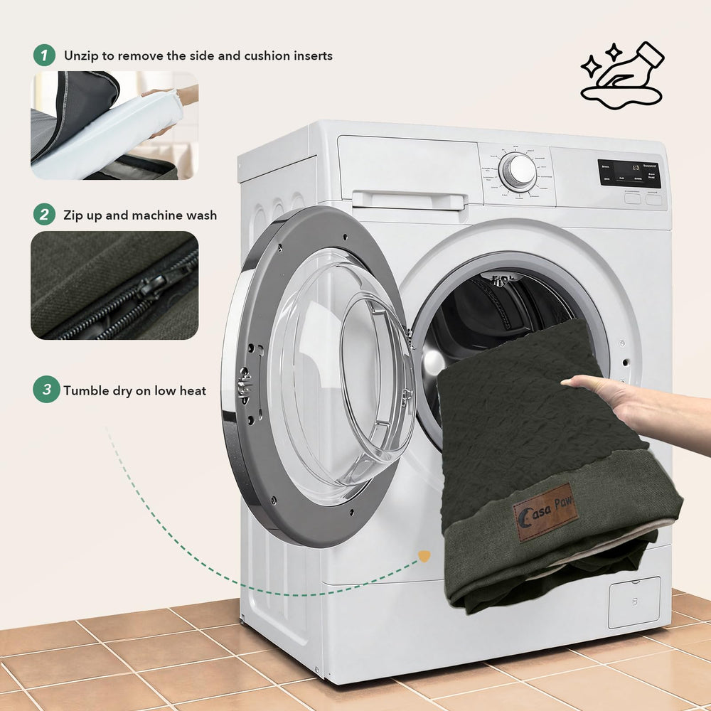 Casa Paw non-slip bottom ensures bed stays in place during play