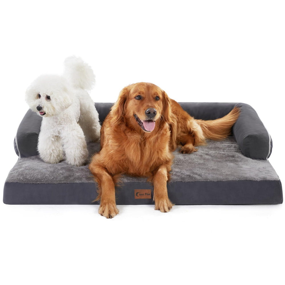 Casa Paw orthopedic dog bed XL with egg-crate foam supports large dogs for joint relief.
