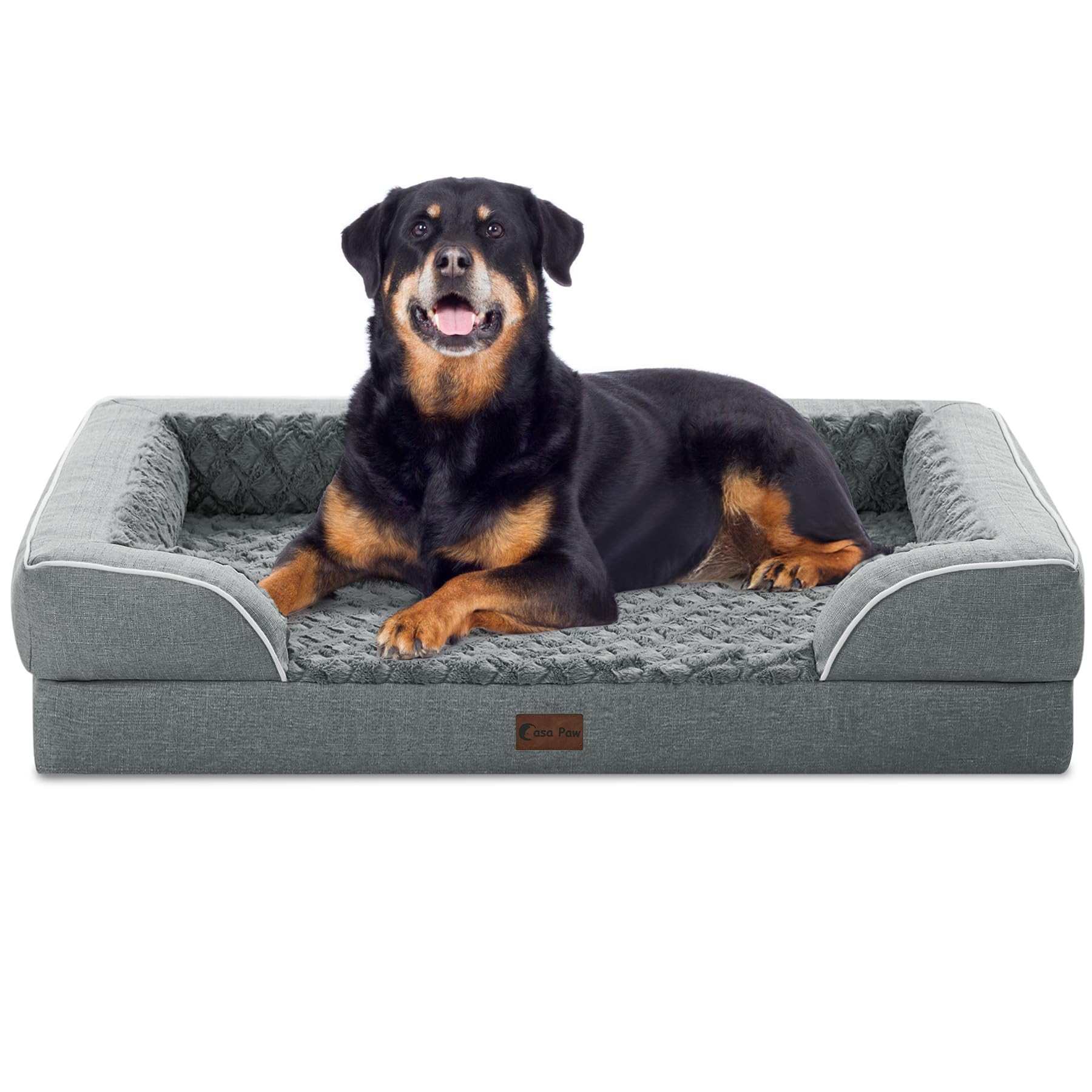 Casa Paw orthopedic XL bed foam close-up for joint support and cooling comfort.