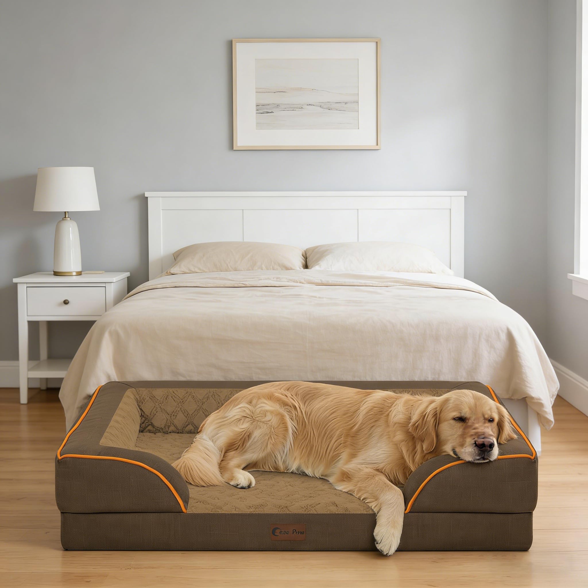 Casa Paw Orthopedic XXL Dog Bed vacuum-packed on arrival invites easy setup.