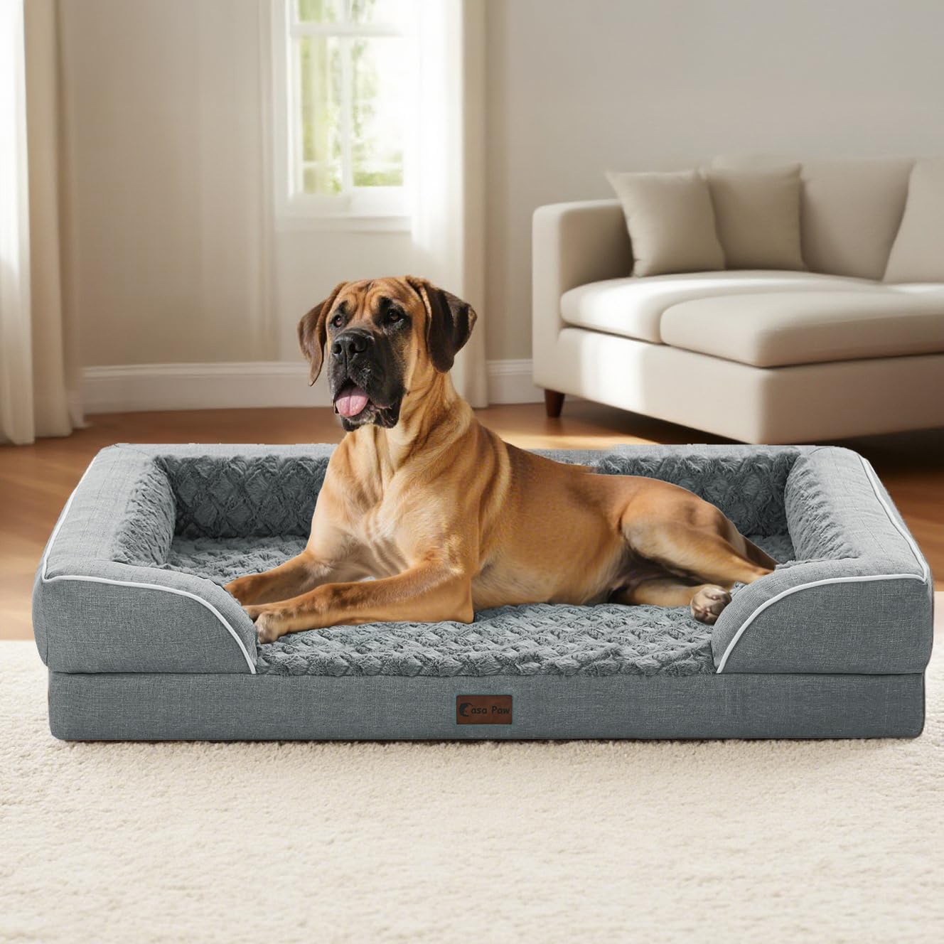 Casa Paw removable washable cover for easy cleaning after messes.